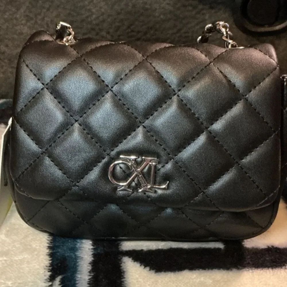 Christian Lacroix Black Quilted Mini Bag